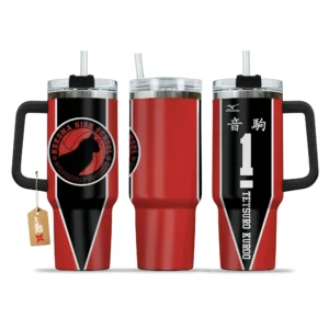 Tetsuro Kuroo 40oz Travel Tumbler With Handle Personalized Anime Accessories