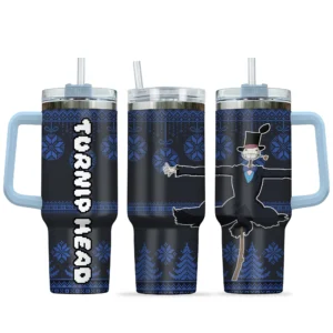Turnip Head 40oz Travel Tumbler With Handle Custom Anime Accessories