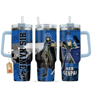 Jellal Fernandez 40oz Travel Tumbler With Handle Personalized Valentines Senpai Waifu Collection