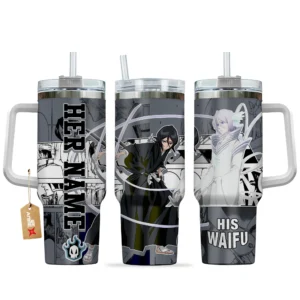 Rukia Kuchiki 40oz Travel Tumbler With Handle Personalized Valentines Senpai Waifu Collection