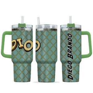 Diego Brando Personalized 40oz Travel Tumbler With Handle Costume Collection