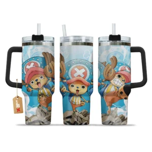 Tony Tony Chopper 40oz Travel Tumbler With Handle Custom Anime Accessories