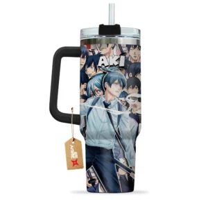 Aki Hayakawa 40oz Travel Tumbler With Handle Custom Anime Cup