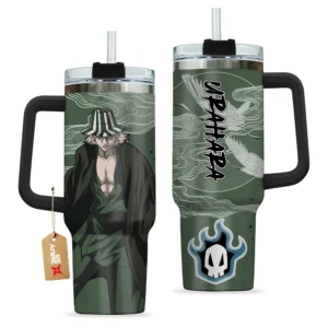 Kisuke Urahara 40oz Travel Tumbler Personalized With Handle Custom Anime Cup