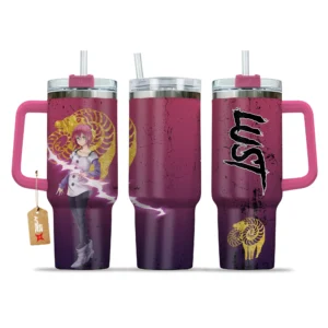 Gowther Goats Sin of Lust 40oz Travel Tumbler With Handle Personalized Anime Cup