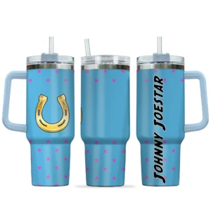 Johnny Joestar Personalized 40oz Travel Tumbler With Handle Costume Collection