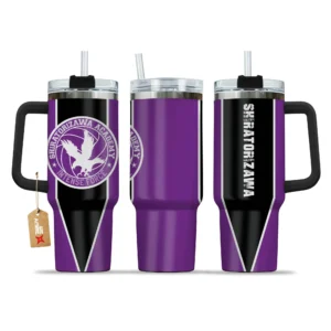 Shiratorizawa Teams 40oz Travel Tumbler With Handle Personalized Custom Anime Cup