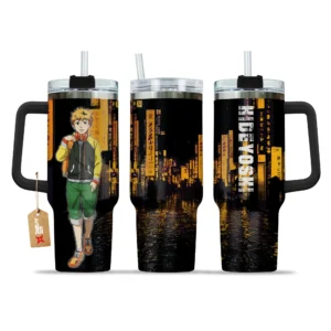 Hideyoshi Nagachika 40oz Travel Tumbler With Handle Personalized Custom Anime Cup