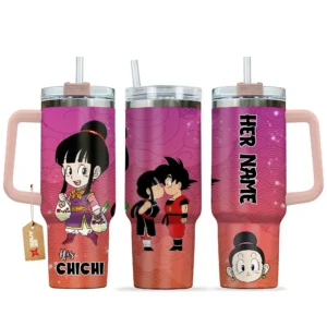 Chichi 40oz Travel Tumbler With Handle Personalized Her and His Valentines Collection