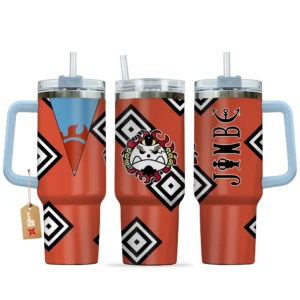 Jinbe Personalized 40oz Travel Tumbler With Handle Costume Collection