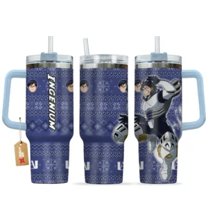 Tenya Ilda 40oz Travel Tumbler With Handle Custom Anime Accessories