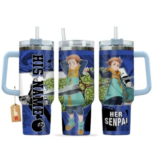 King 40oz Travel Tumbler With Handle Personalized Valentines Senpai Waifu Collection