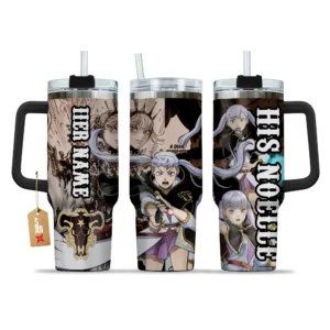 His Noelle Silva 40oz Travel Tumbler With Handle Personalized Anime Valentines Cup