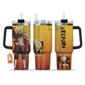 Veldora Tempest 40oz Travel Tumbler With Handle Personalized Custom Anime Cup