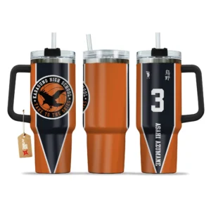 Asahi Azumane 40oz Travel Tumbler With Handle Personalized Anime Accessories