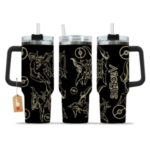 Arceus 40oz Tumbler Cup With Handle Custom Personalized Name