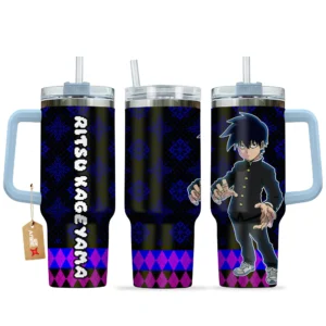 Ritsu 40oz Travel Tumbler With Handle Custom Anime Accessories
