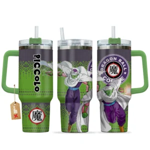 Piccolo 40oz Travel Tumbler With Handle Custom Anime Accessories