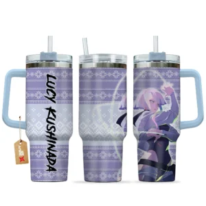 Lucy 40oz Travel Tumbler With Handle Custom Anime Accessories