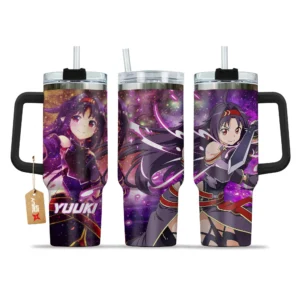 Yuuki Konno (Yuuki) Anime 40oz Tumbler Cup With Handle Personalized Name