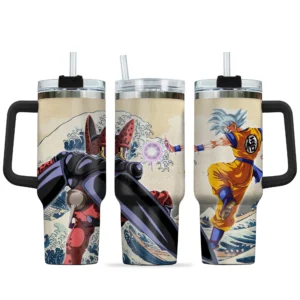 Goku - Cell Max 40oz Travel Tumbler With Handle Rivalries Kanagawa Collection
