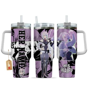 Lucy Kushinada 40oz Travel Tumbler With Handle Personalized Valentines Senpai Waifu Collection