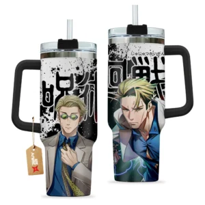 Kento Nanami 40oz Travel Tumbler With Handle Custom Anime Accessories