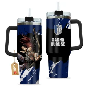 Sasha Blouse 40oz Travel Tumbler With Handle Custom Anime Accessories