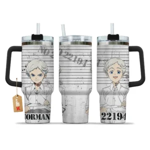 Norman 40oz Tumbler Cup With Handle Custom Personalized Name