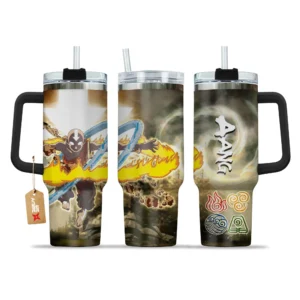 Aang 40oz Tumbler Cup With Handle Custom Personalized Name