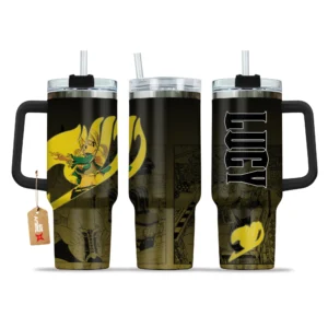 Lucy Heartfilia 40oz Travel Tumbler With Handle Personalized Anime Cup