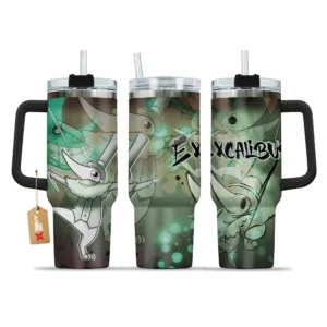 Excalibur 40oz Travel Tumbler With Handle Custom Anime Accessories