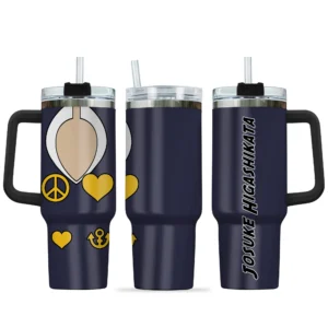 Josuke Higashikata Personalized 40oz Travel Tumbler With Handle Costume Collection