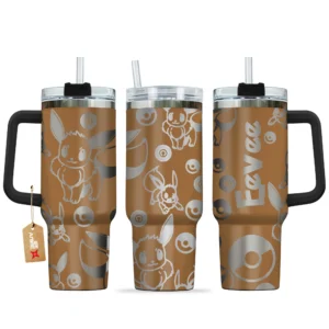 Eevee Personalized 40oz Travel Tumbler With Handle Collection