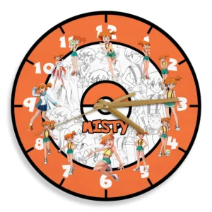 Misty Wooden Clock Anime Personalized Wall Decor-Wexanime