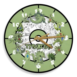 Tyranitar Wooden Clock Anime Personalized Wall Decor-Wexanime