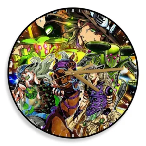 Gyro Zeppeli Wooden Wall Clock Anime Wall Decor-Wexanime