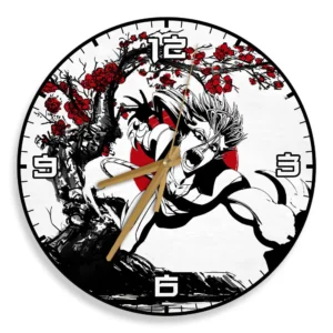 Grimmjow Jaegerjaquez Wooden Wall Clock Anime Custom Japan Cherry Blossom