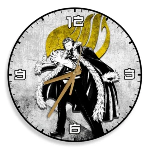 Laxus Dreyar Wooden Wall Clock Anime Custom Wall Decor