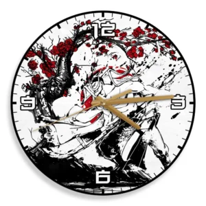 Edward Newgate Wooden Wall Clock Anime Custom Japan Cherry Blossom
