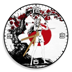 Nel Tu Wooden Wall Clock Anime Custom Japan Cherry Blossom