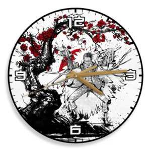 Donquixote Doflamingo Wooden Wall Clock Anime Custom Japan Cherry Blossom