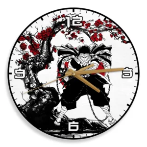 Gyomei Himejima Wooden Wall Clock Anime Custom Japan Cherry Blossom-Wexanime