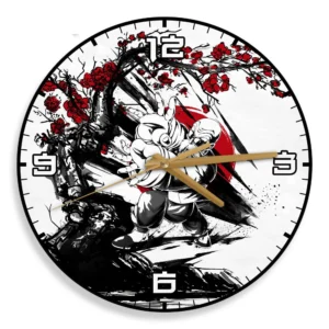 Master Roshi Wooden Wall Clock Anime Custom Japan Cherry Blossom-Wexanime