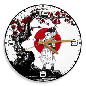 Gotenks Wooden Wall Clock Anime Custom Japan Cherry Blossom-Wexanime