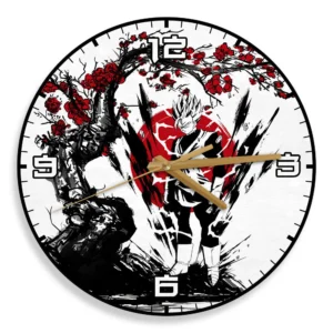 Gohan Adult Super Saiyan 2 Wooden Wall Clock Anime Custom Japan Cherry Blossom-Wexanime