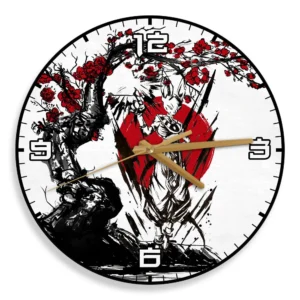 Beerus Wooden Wall Clock Anime Custom Japan Cherry Blossom-Wexanime