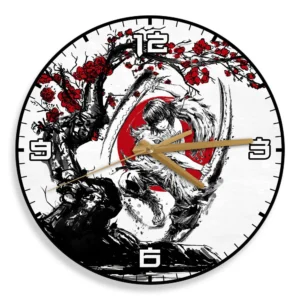 Inosuke Wooden Wall Clock Anime Custom Japan Cherry Blossom-Wexanime