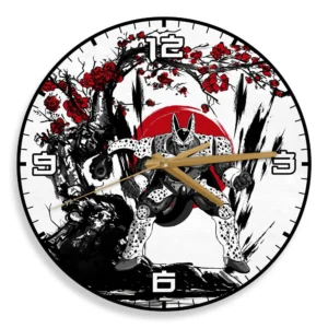 Cell Max Wooden Wall Clock Anime Custom Japan Cherry Blossom-Wexanime