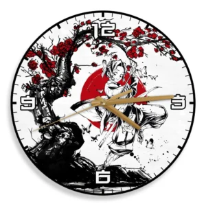 Shinobu Kocho Wooden Wall Clock Anime Custom Japan Cherry Blossom-Wexanime